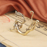 Maxbell Dragon Statue Collection Brass Feng Shui Decor for Tabletop Study Room Decor