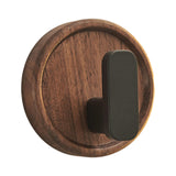 Maxbell Sticky Hook Multipurpose Durable Wall Hook for Entryway Living Room Bathroom Walnut  Black