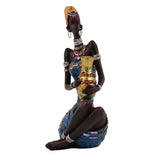 Maxbell Maxbell African Tribal Lady Statue Crafts African Statue for Home Office Living Room Style B
