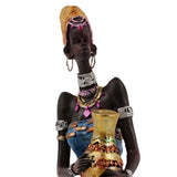 Maxbell Maxbell African Tribal Lady Statue Crafts African Statue for Home Office Living Room Style B