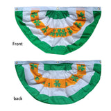 Maxbell ST. Patrick’S Day Flag Irish Flag Shamrock Bunting Fan Flag for Home Room