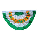 Maxbell ST. Patrick’S Day Flag Irish Flag Shamrock Bunting Fan Flag for Home Room