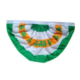 Maxbell ST. Patrick’S Day Flag Irish Flag Shamrock Bunting Fan Flag for Home Room