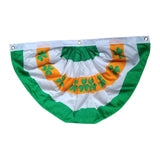 Maxbell ST. Patrick’S Day Flag Irish Flag Shamrock Bunting Fan Flag for Home Room