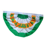 Maxbell ST. Patrick’S Day Flag Irish Flag Shamrock Bunting Fan Flag for Home Room