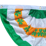 Maxbell ST. Patrick’S Day Flag Irish Flag Shamrock Bunting Fan Flag for Home Room