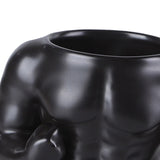 Maxbell Ceramic Mug Ornament Coffee Mug for Hot or Cold Drink Beverage Men Black