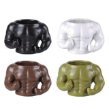 Maxbell Ceramic Mug Ornament Coffee Mug for Hot or Cold Drink Beverage Men Black