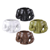 Maxbell Ceramic Mug Ornament Coffee Mug for Hot or Cold Drink Beverage Men Black