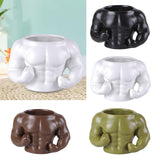 Maxbell Ceramic Mug Ornament Coffee Mug for Hot or Cold Drink Beverage Men Black