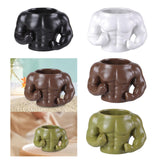 Maxbell Ceramic Mug Ornament Coffee Mug for Hot or Cold Drink Beverage Men Black