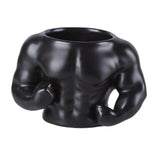Maxbell Ceramic Mug Ornament Coffee Mug for Hot or Cold Drink Beverage Men Black