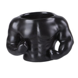 Maxbell Ceramic Mug Ornament Coffee Mug for Hot or Cold Drink Beverage Men Black