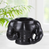 Maxbell Ceramic Mug Ornament Coffee Mug for Hot or Cold Drink Beverage Men Black
