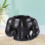 Maxbell Ceramic Mug Ornament Coffee Mug for Hot or Cold Drink Beverage Men Black