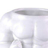 Maxbell Ceramic Mug Ornament Coffee Mug for Hot or Cold Drink Beverage Men White