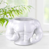 Maxbell Ceramic Mug Ornament Coffee Mug for Hot or Cold Drink Beverage Men White