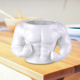 Maxbell Ceramic Mug Ornament Coffee Mug for Hot or Cold Drink Beverage Men White
