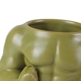Maxbell Ceramic Mug Ornament Coffee Mug for Hot or Cold Drink Beverage Men Green