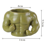 Maxbell Ceramic Mug Ornament Coffee Mug for Hot or Cold Drink Beverage Men Green