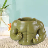 Maxbell Ceramic Mug Ornament Coffee Mug for Hot or Cold Drink Beverage Men Green