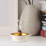 Maxbell Ceramic Incense Burner Ash Absorber for Desktop Home Office Decoration Hotel