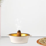 Maxbell Ceramic Incense Burner Ash Absorber for Desktop Home Office Decoration Hotel