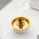 Maxbell Ceramic Incense Burner Ash Absorber for Desktop Home Office Decoration Hotel