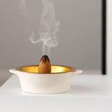 Maxbell Ceramic Incense Burner Ash Absorber for Desktop Home Office Decoration Hotel