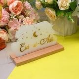 Maxbell Eid AL Adha Table Sign Ramadan Eid Mubarak Decoration for Kitchen Home Decor