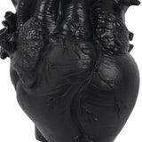 Maxbell Resin Figurine Indoor Decoration Heart Statue for Bookshelf Office Fireplace Black