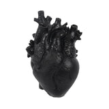 Maxbell Resin Figurine Indoor Decoration Heart Statue for Bookshelf Office Fireplace Black