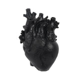Maxbell Resin Figurine Indoor Decoration Heart Statue for Bookshelf Office Fireplace Black