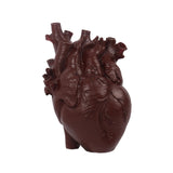Maxbell Resin Figurine Indoor Decoration Heart Statue for Bookshelf Office Fireplace Reddish Brown