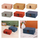 Maxbell Storage Box Portable for Villa Decoration Model Room Decoration Home Storage Small Rose