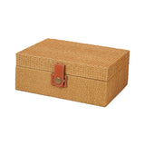Maxbell Storage Box Portable for Villa Decoration Model Room Decoration Home Storage Large Khaki