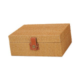 Maxbell Storage Box Portable for Villa Decoration Model Room Decoration Home Storage Large Khaki