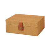 Maxbell Storage Box Portable for Villa Decoration Model Room Decoration Home Storage Large Khaki