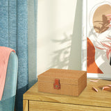 Maxbell Storage Box Portable for Villa Decoration Model Room Decoration Home Storage Large Khaki