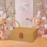 Maxbell Storage Box Portable for Villa Decoration Model Room Decoration Home Storage Large Khaki