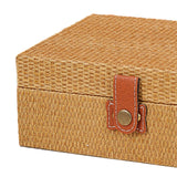 Maxbell Storage Box Portable for Villa Decoration Model Room Decoration Home Storage Large Khaki