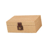 Maxbell Storage Box Portable for Villa Decoration Model Room Decoration Home Storage Small Light Brown