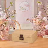 Maxbell Storage Box Portable for Villa Decoration Model Room Decoration Home Storage Small Light Brown