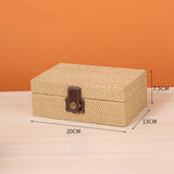 Maxbell Storage Box Portable for Villa Decoration Model Room Decoration Home Storage Small Light Brown