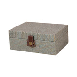 Maxbell Storage Box Portable for Villa Decoration Model Room Decoration Home Storage Large Fog Blue