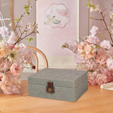 Maxbell Storage Box Portable for Villa Decoration Model Room Decoration Home Storage Large Fog Blue