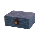 Maxbell Storage Box Portable for Villa Decoration Model Room Decoration Home Storage Large Cyan
