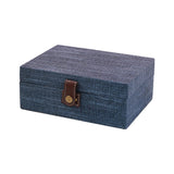 Maxbell Storage Box Portable for Villa Decoration Model Room Decoration Home Storage Large Cyan
