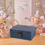 Maxbell Storage Box Portable for Villa Decoration Model Room Decoration Home Storage Large Cyan