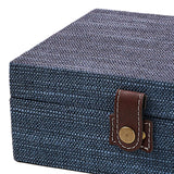 Maxbell Storage Box Portable for Villa Decoration Model Room Decoration Home Storage Large Cyan